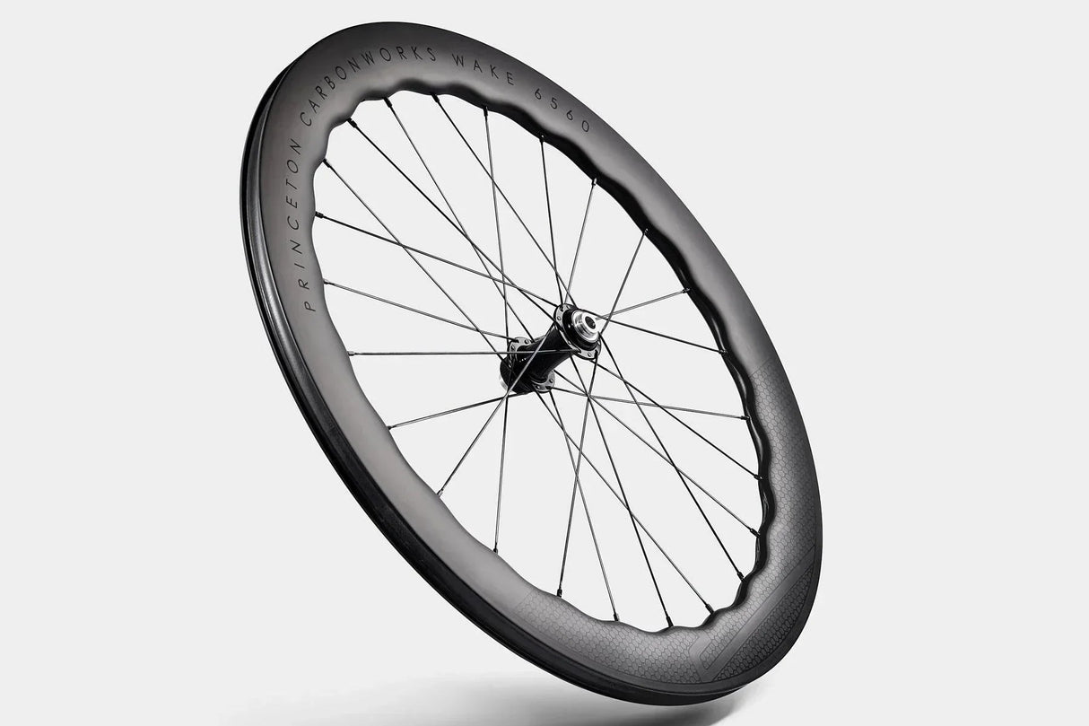 Princeton CarbonWorks WAKE 6560 | Mach 7580 Staggered Rim Wheelset | Strictly Bicycles