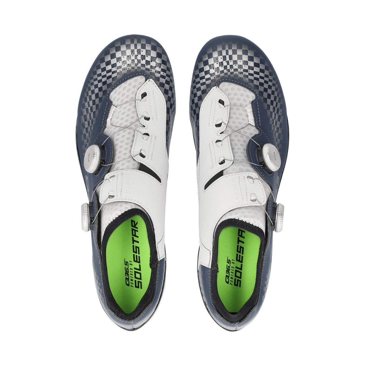 Q36.5 Unique Pro 4.0 Road Shoes Check Blue | Strictly Bicycles