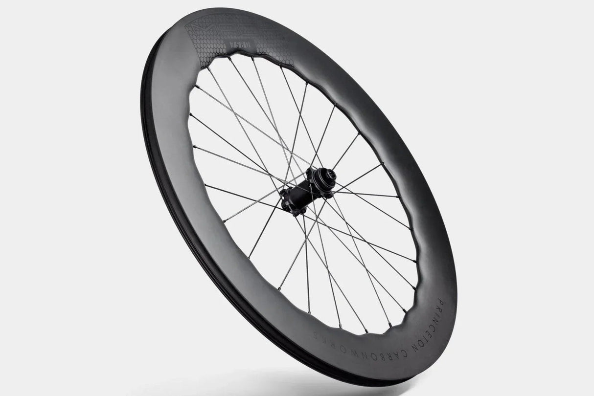 Princeton CarbonWorks WAKE 6560 | Mach 7580 Staggered Rim Wheelset | Strictly Bicycles