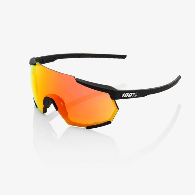 100% RACETRAP - Soft Tact Black HiPER Red Multilayer Mirror Lens | Strictly Bicycles