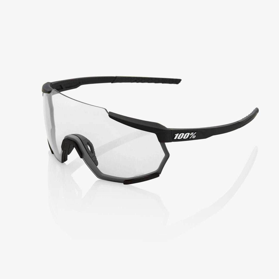 100% RACETRAP - Soft Tact Black HiPER Red Multilayer Mirror Lens | Strictly Bicycles 