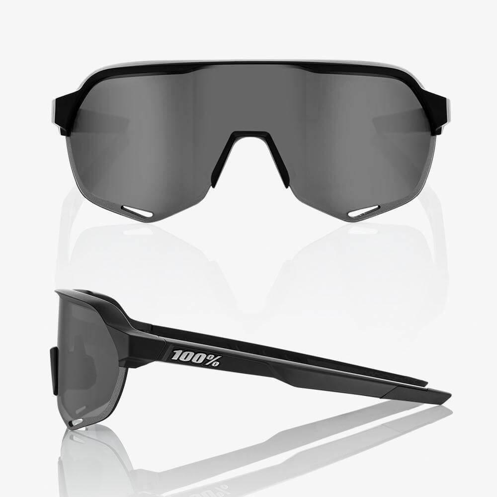 100% S2 - Soft Tact Black Smoke Lens | Strictly Bicycles 