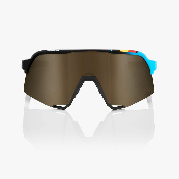 100% S3 - BWR Black Soft Gold Mirror Lens | Strictly Bicycles 