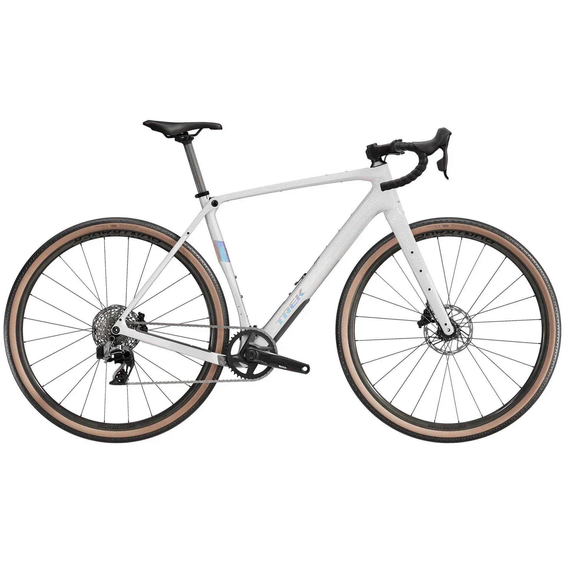 white gravel bike Trek Checkpoint SL 6 AXS Gen 3