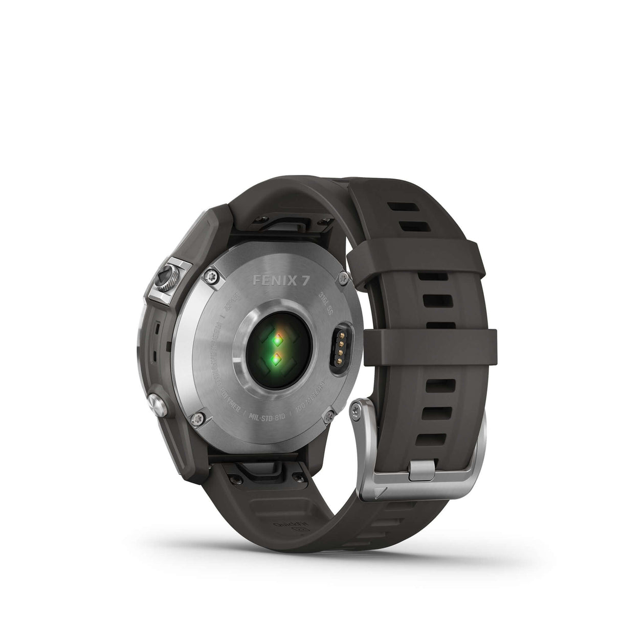 Garmin fēnix 7 Standard Edition Silver with Graphite Band | Strictly Bicycles