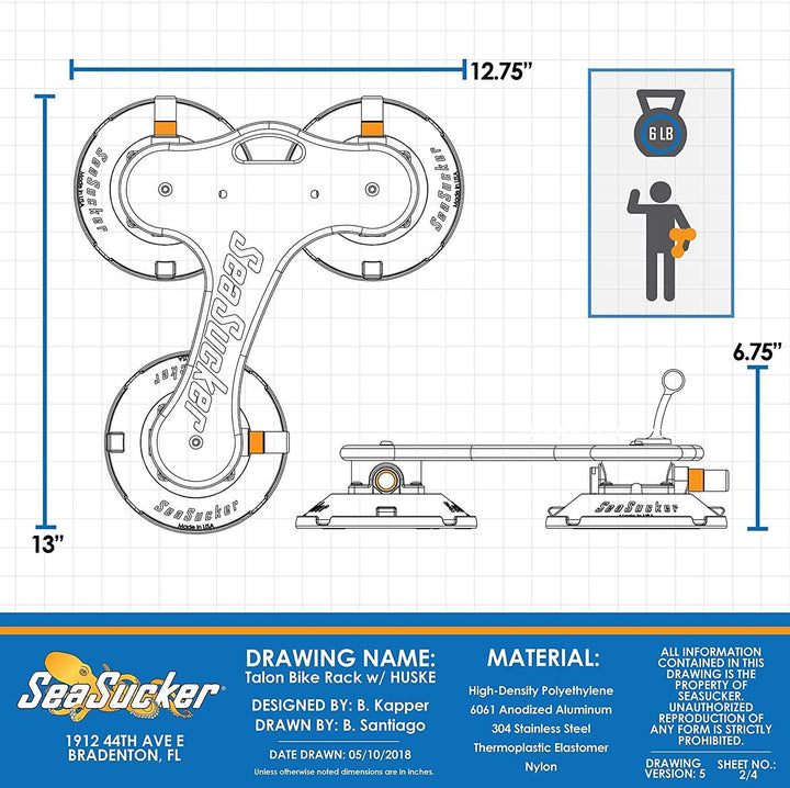SeaSucker Talon Rack 1 Bike | Strictly Bicycles 