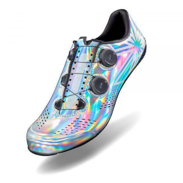 Supacaz Kazze Carbon Road Shoe - Hologram | Strictly Bicycles 