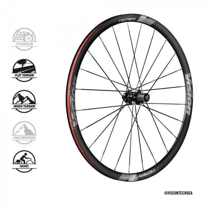 Vision FSA Vision Team 30 Disc Wheelset | Strictly Bicycles 