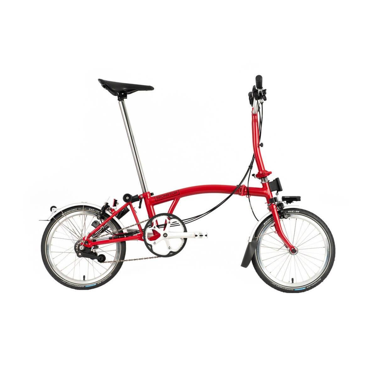 Brompton C Line Explore with Battery Lighting - Silver | Strictly Bicycles