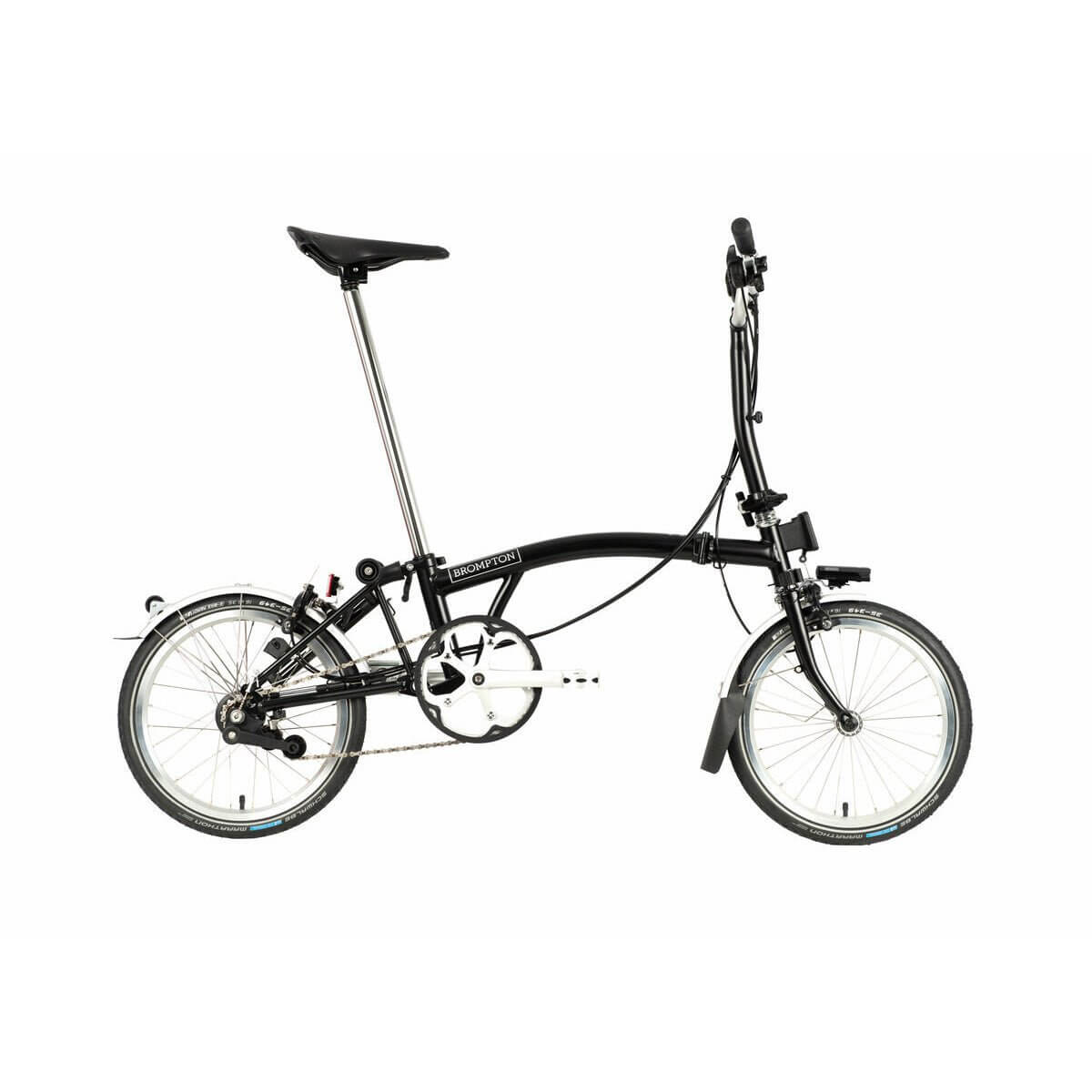 Brompton C Line Explore with Battery Lighting - Silver | Strictly Bicycles