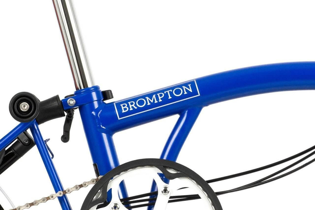 Brompton C Line Explore with Battery Lighting - Silver | Strictly Bicycles