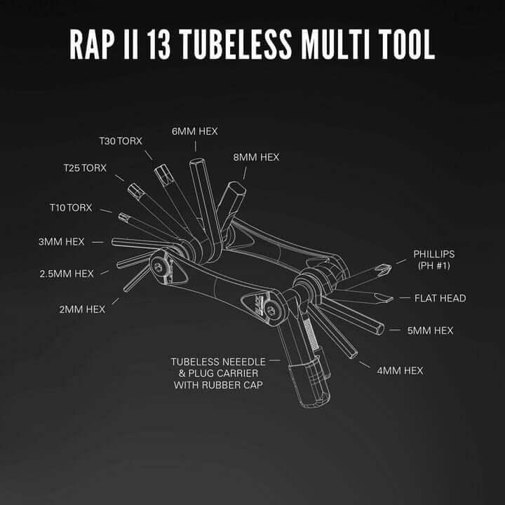 Lezyne Rap II Compact Bike Multi-Tool | Strictly Bicycles
