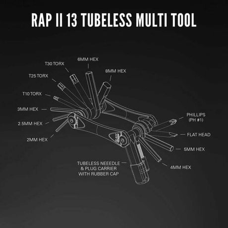 Lezyne Rap II Compact Bike Multi-Tool | Strictly Bicycles